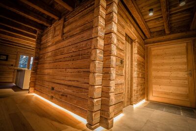 chalet ossature bois - murs en bois