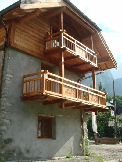 rénovation maison bois - balcon