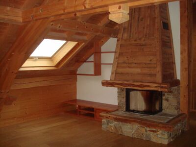 rénovation maison bois hautes alpes - cheminée